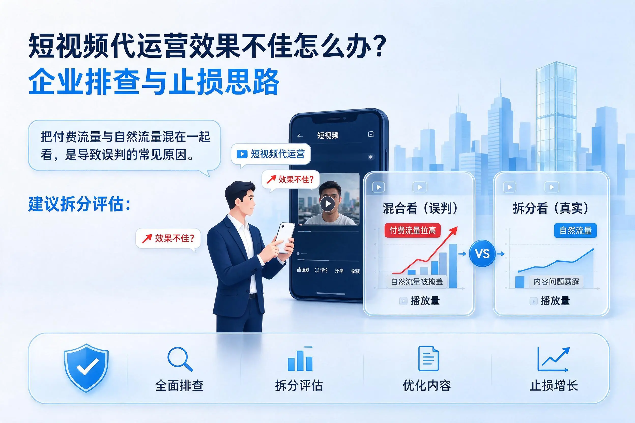 短视频代运营效果不佳怎么办?镇江企业排查与止损思路