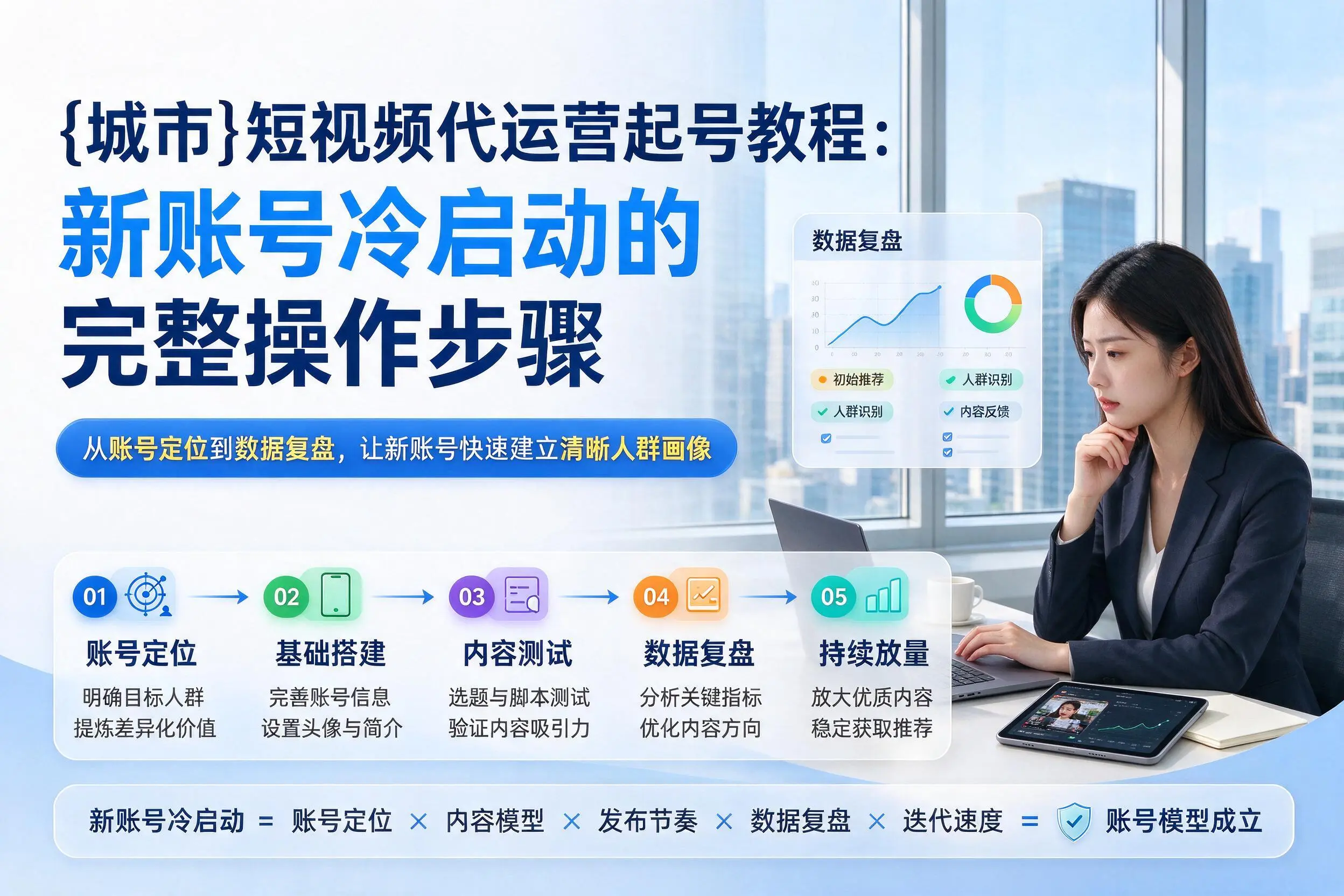 镇江短视频代运营起号教程：新账号冷启动的完整操作步骤