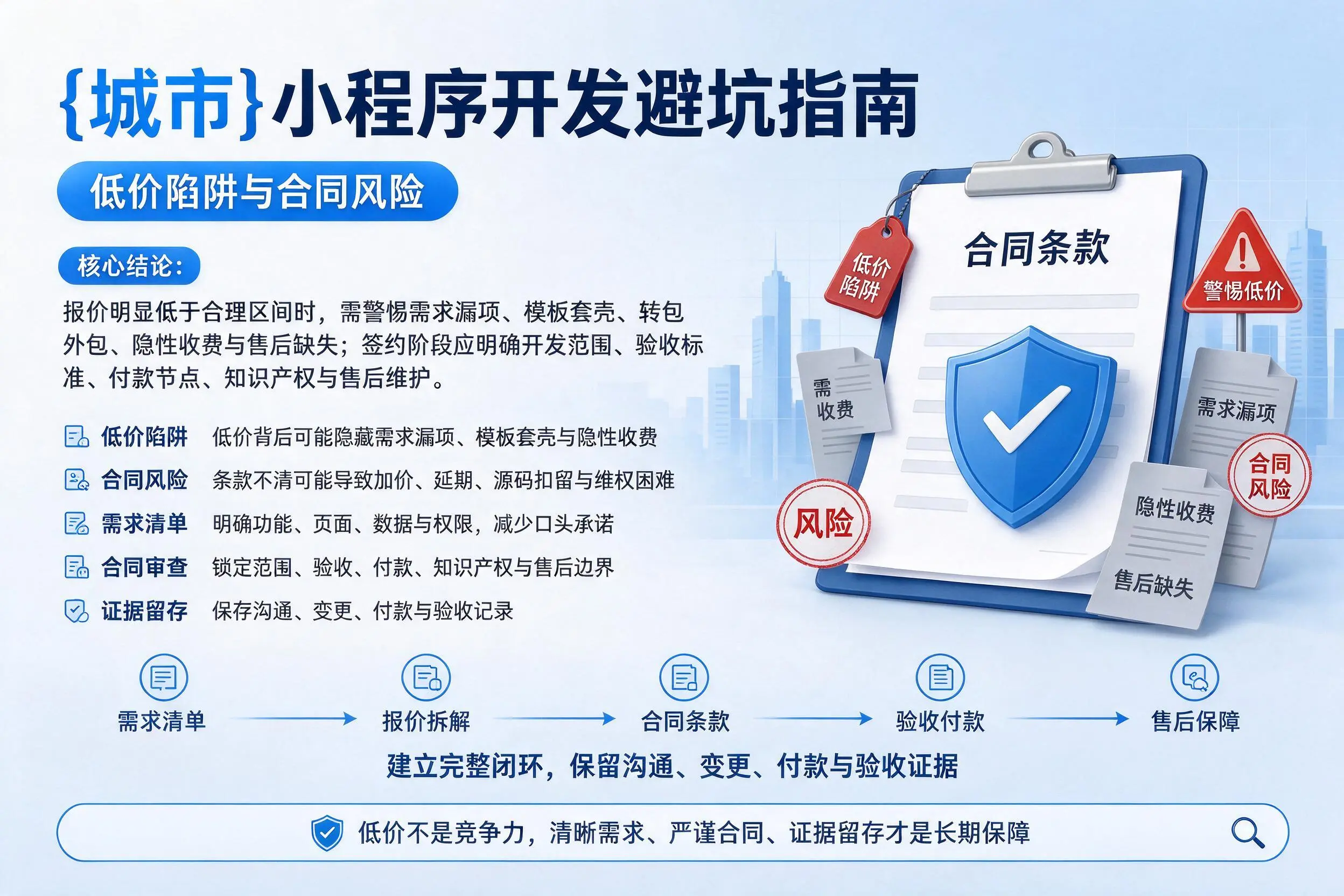 镇江小程序开发避坑指南：低价陷阱与合同风险