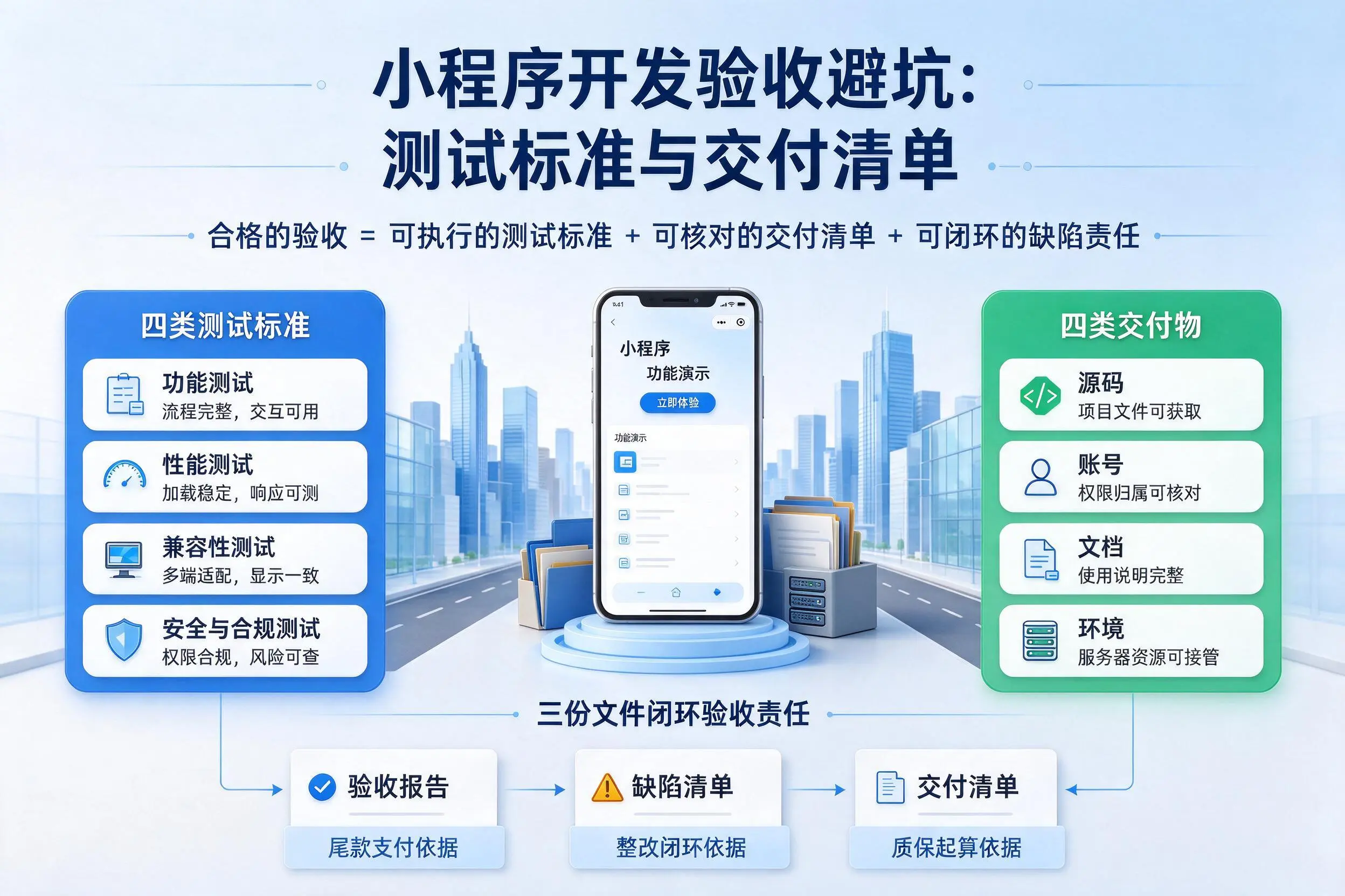 镇江小程序开发验收避坑:测试标准与交付清单