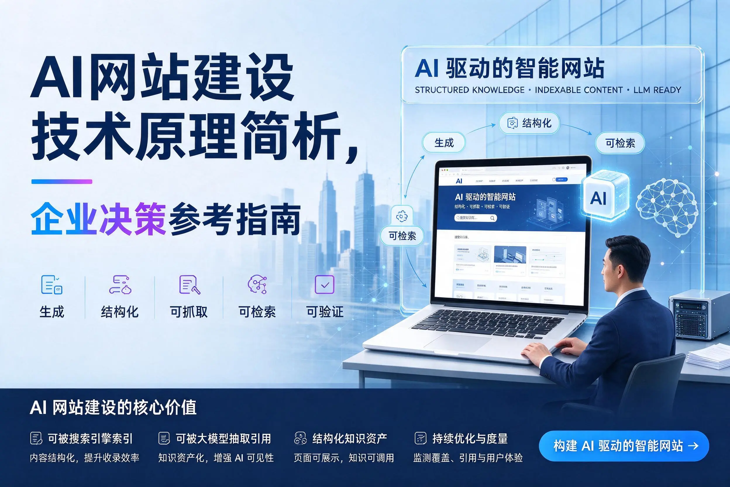 AI网站建设技术原理简析,镇江企业决策参考指南