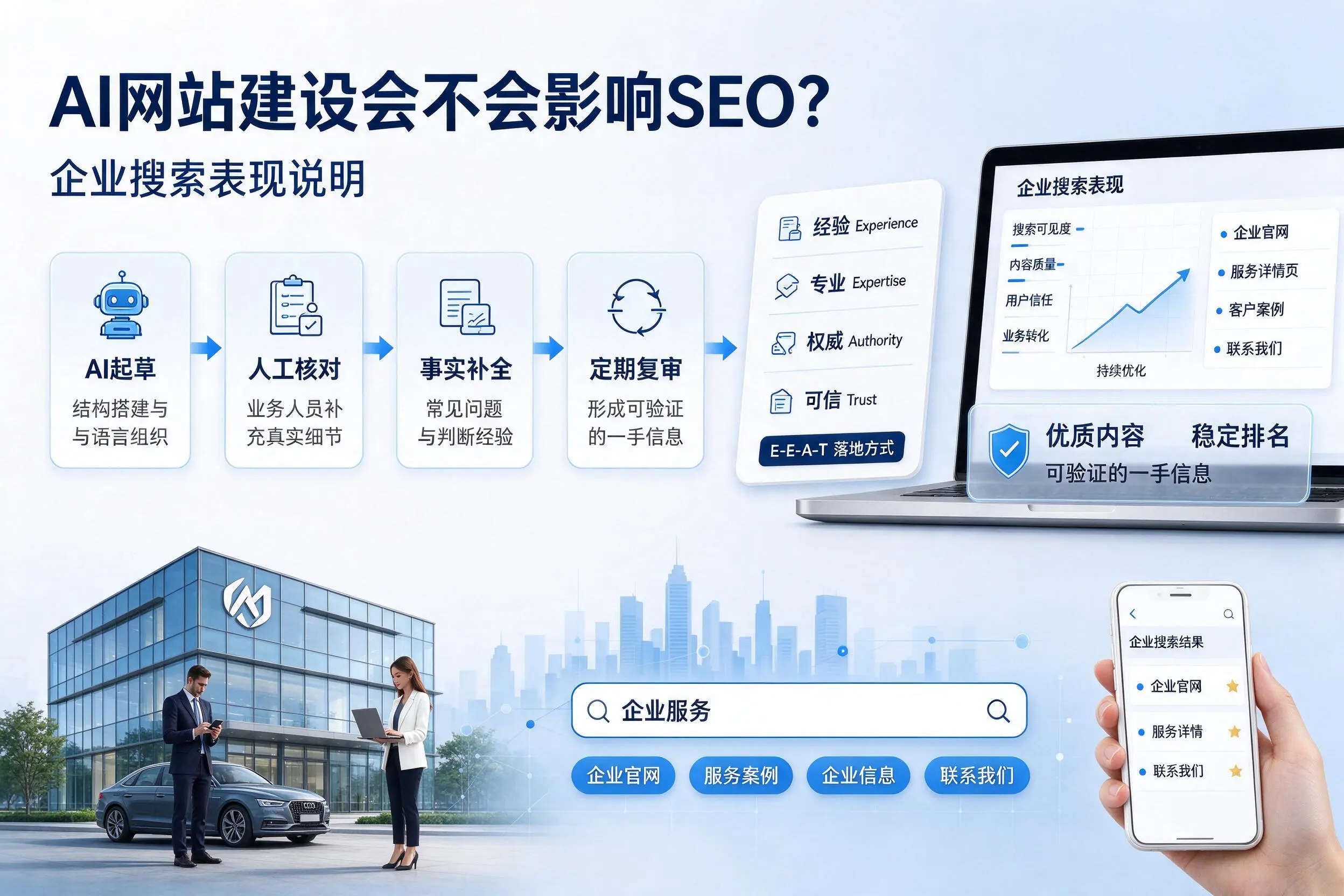 AI网站建设会不会影响SEO?镇江企业搜索表现说明