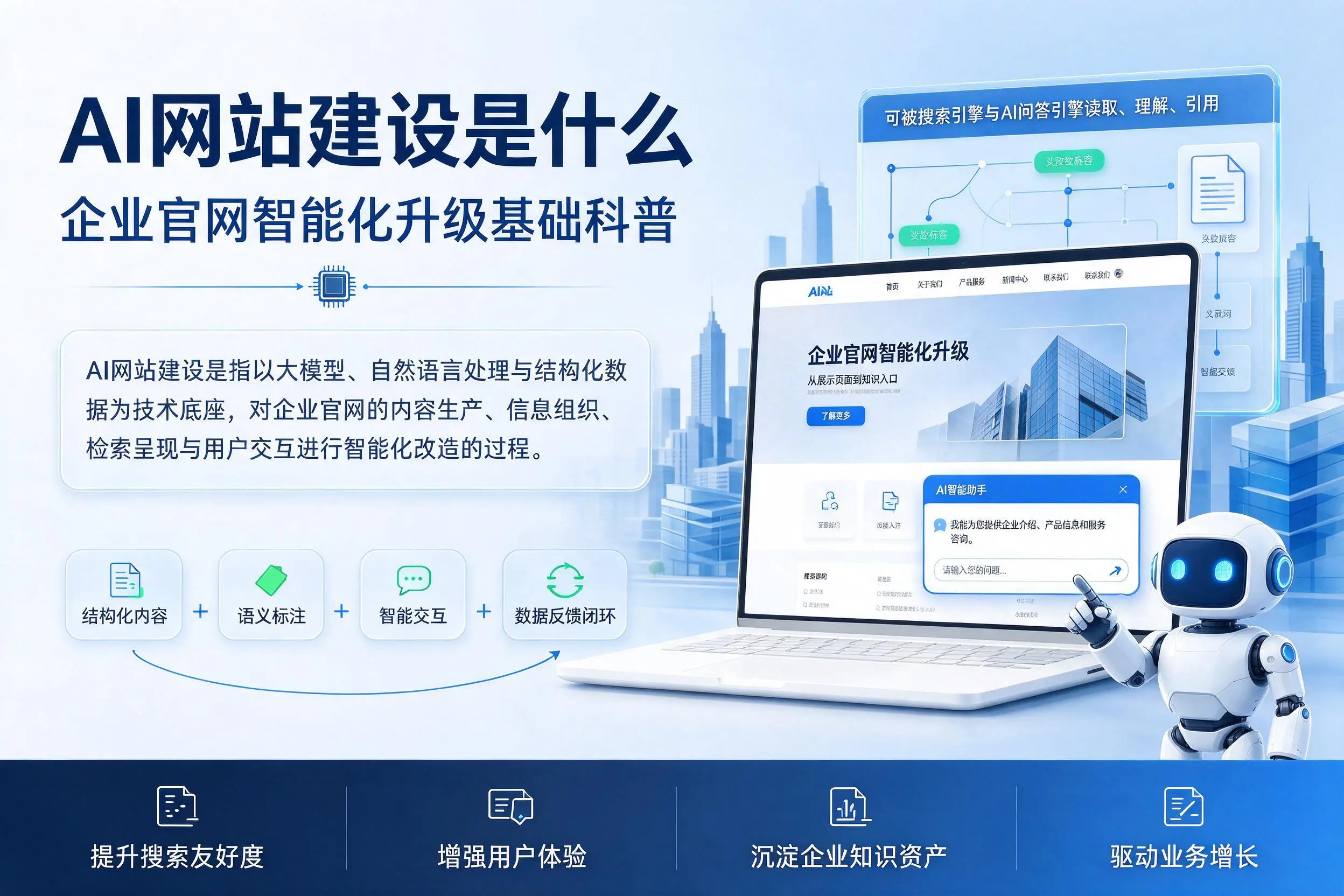 AI网站建设是什么:镇江企业官网智能化升级基础科普