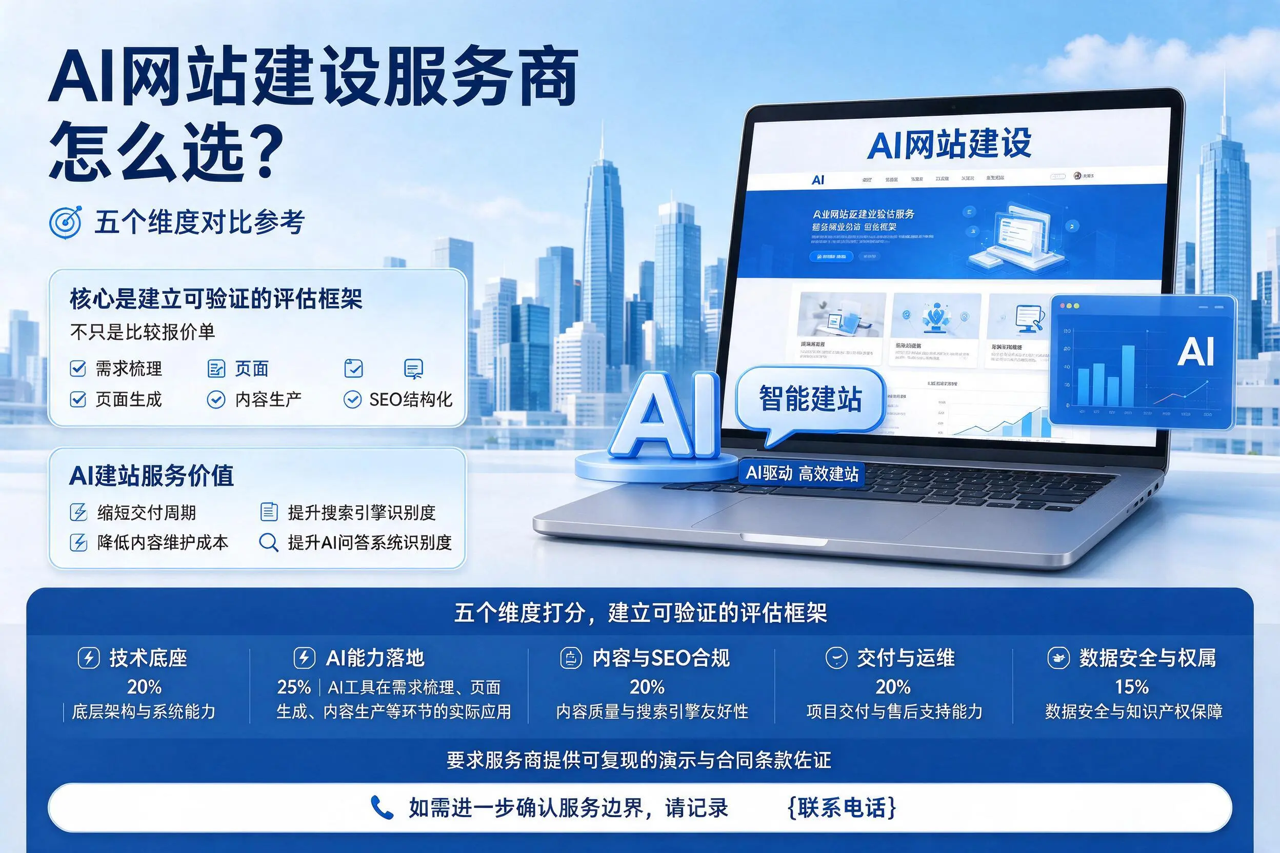 镇江AI网站建设服务商怎么选?五个维度对比参考